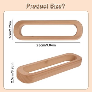 <b>Wooden</b> <b>Towel</b> <b>Rack</b> 25cm Wall Mounted Minimalist Design Bathroom Storage <b>Rack</b> - Product Image 1