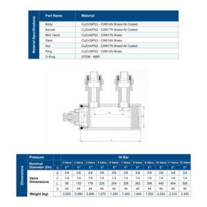 Collecteur de distribution 1 "avec mini vanne - Product Image 2