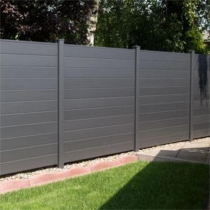 Valla y poste de aluminio blanco de 6x8 pies de alta calidad americana, venta al por mayor, paneles de valla de plástico WPC de privacidad de 6 pies - Product Image 1