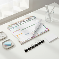 Journal alimentaire non daté B5 2026, carnet à spirales, semaines non datées, carnet de planification motivant