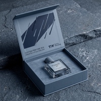 Boîte cadeau grise personnalisée pour Cologne et boîte magnétique pour parfum avec boîte de présentation en papier pour collection de parfums