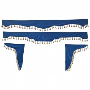 Accesorios Interiores de Alta Calidad para Camiones, Cortinas Decorativas para Cabina de Camión y Triángulo Decorativo Universal para Scania, Volvo, HOWO y JAC - Product Image 2