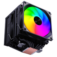 Enfriador de Aire para CPU de Doble Torre SNOWMAN, Seis Tubos de Calor de Cobre, Disipador de Calor para CPU de Bajo Ruido, Compatible con Intel y AMD, Todos los Sockets