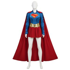 Nuevo Disfraz de Super Girl Deluxe para TV y Cine con Cubrecalzados y <span class=keywords><strong>Capa</strong></span> para Halloween - Product Image 4