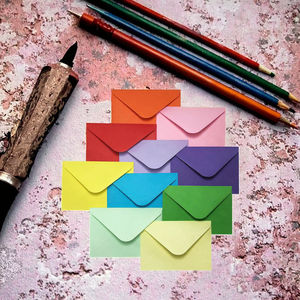 Enveloppe Portefeuille en Papier Kraft 10,5*7 cm pour Carte de Membre, Vente en Gros, Design Simple, Carte de Vœux, Invitation, Lettre - Product Image 2