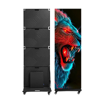 Afficheur LED pliable P2, écran publicitaire numérique couleur pour les salles d'exposition, les musées et le marketing d'entreprise