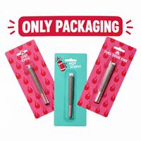 Confezione Blister Vuota per Ingrosso, Cartoncino per Imballaggio Penne Vape Monouso da 1g 2g, Antifuoriuscita e Antimanomissione