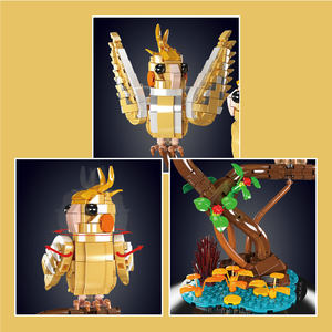 Mould King 10150 Black-Capped <span class=keywords><strong>Lory</strong></span> Puzzle Assembly MOC Juego de bloques educativos Bloques de construcción creativos Ladrillos Juego de juguetes para niños - Product Image 4