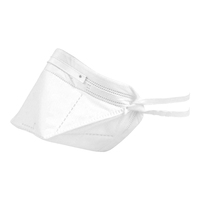 Hubei Haixin N95 Masque respiratoire jetable résistant aux particules FFP2 Canard Bill Forme en V avec masques médicaux à boucle d'oreille à nouer blanc