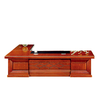 Ensemble de bureau de direction vintage en acajou mobilier de bureau de luxe gestionnaire table bureau PDG patron bureau et chaise de direction