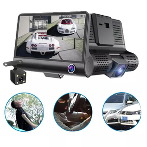 Grabadora de Conducción, Cámara para Coche con 3 Lentes y Pantalla de 4.0 Pulgadas, Caja Negra para Coche, <span class=keywords><strong>Dashcam</strong></span> HD <span class=keywords><strong>1080P</strong></span>, Gran Angular de 170 Grados, DVR, Grabadora de Video - Product Image 2