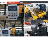 Machine à percer et à fraiser à entraînement par engrenages HTMC ZX6350A avec moteur et roulement, multifonctionnelle, contrôle multi-vitesses pour le travail des métaux