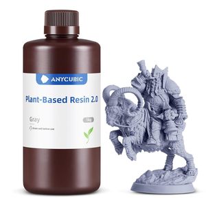 Resina de Origen Vegetal Anycubic 2.0 Gris 1kg Para Modelos de Impresión 3D - Product Image 1