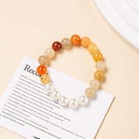 Bracelet pour enfants en perles de pierre personnalisées 8 mm Chakra Pierre précieuse Agate verte Coquille Perle Bracelet de protection pour enfants Cadeau pour filles