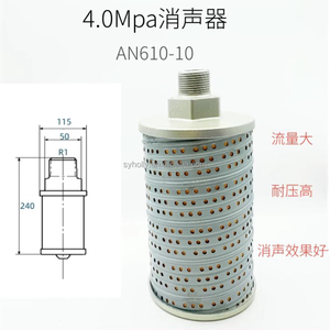 Глушитель высокого давления для выдувной машины для бутылок пластиковая выдувная формовочная машина AN110-04 AN11004 - Product Image 6