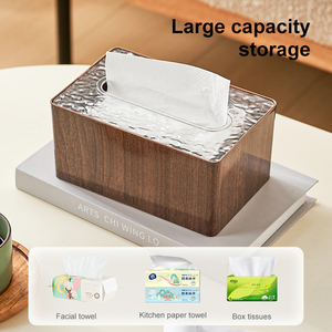 UFORU Boîte <span class=keywords><strong>à</strong></span> mouchoirs carrée de bureau moderne et polyvalente sur mesure pour le bureau - Product Image 2