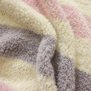 Plaids en tricot légers et douillets à rayures en fil <span class=keywords><strong>de</strong></span> plumes, moelleux, pour <span class=keywords><strong>canapé</strong></span>, lit, chaise, voyage, pique-nique, chauds et doux - Product Image 2