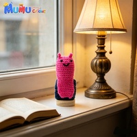 Poupée amigurumi escargot en crochet fait main avec carte d'encouragement, compagnon de bureau amusant pour le soutien émotionnel