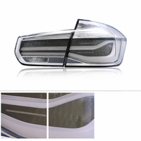Luz Trasera LED CATB para Serie 3 F30 F35 13-19, Diseño LCI Mejorado, 12V 6500K, Color Negro Ahumado, Señal de Giro Secuencial