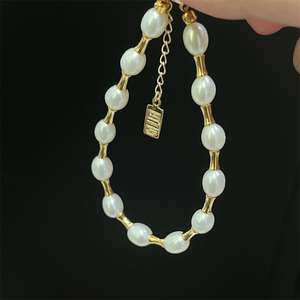 Bracelet en perles d'eau douce Wenchi Zhuji, design polyvalent à taille fine, accessoire exquis et indispensable pour mettre en valeur la main des femmes - Product Image 4