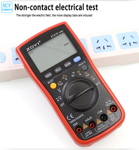 มัลติมิเตอร์แบบดิจิตอล ZT219 เครื่องวัดช่วงการวัดอัตโนมัติสูงแบบ RMS สี่หลักแบบฟูลฟังก์ชั่น - Product Image 4