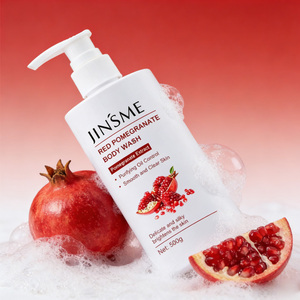 Gel Douche Corps à la Grenade OEM ODM 500ml Anti-Âge Nourrissant Éclaircissant pour Femmes Tous Types de Peau Marque Privée - Product Image 3