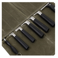YY Sac de Rangement Portable en Toile pour Couteaux de Chef et Ustensiles – 16 Compartiments