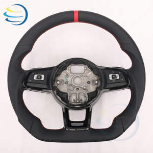 <span class=keywords><strong>Volant</strong></span> en cuir antidérapant pour Volkswagen VW <span class=keywords><strong>Golf</strong></span> 4 5 <span class=keywords><strong>6</strong></span> 6r 7 7.5 8 MK4 5 <span class=keywords><strong>6</strong></span> 7 7.5 8 7 R GTI <span class=keywords><strong>GTD</strong></span> GTE Variant R-Line - Product Image 2