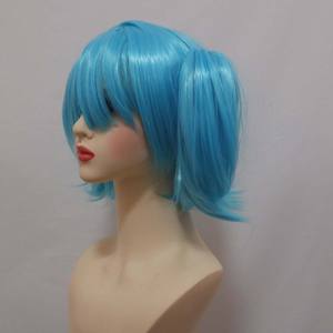 Fiesta de Halloween Anime <span class=keywords><strong>Sally</strong></span> <span class=keywords><strong>Face</strong></span> Cosplay azul Cola de Caballo peluca - Product Image 6
