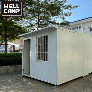 WELLCAMP Maison de campement extensible de 10 m, conception moderne éco-intelligente, bâtiment de bureau multifonctionnel, <span class=keywords><strong>abri</strong></span> prêt à l'emploi - Product Image 1
