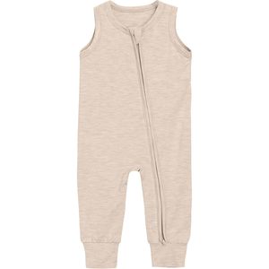 Pijama de Bambú para Bebé, sin Mangas, con Cierre de Dos Vías, Unisex, para Todas las Estaciones, Transpirable - Product Image 1