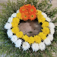 Support d'arrangement de fleurs humides et sèches en éponge en mousse florale personnalisée avec ventouses pour les décors de mariage et de fête