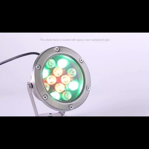 ไฟสระว่ายน้ำ LED RGBW IP68 กันน้ำ ตัวเรือนสแตนเลส พร้อมรีโมทคอนโทรล ชิป Cob แสงขาว 5000K 120lm/w CRI90 DC12V ใช้งานได้นาน 30000 ชั่วโมง - Product Image 1