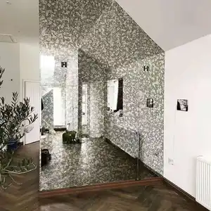 墙壁和家具装饰仿古镜玻璃银墙