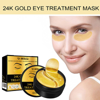 OEM/ODM 24K Gold Eye Mask Hydratant Nourrissant Eye Skin Care Réutilisable Anti-Rides Caractéristiques Ingrédients Acide Hyaluronique Collagène