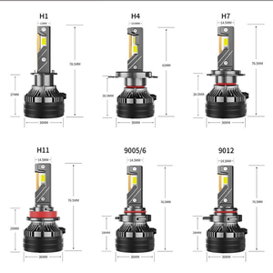 Nuevo Diseño 3000K 4300K 6000K Luz Estroboscópica Brillante 150W Fácil Instalación Canbus Sin Error Control Remoto Naranja Luz Automotriz H4 H7 H11 12V - Product Image 5
