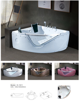 Baignoires d'angle autoportantes HG de haute qualité en ABS pour intérieur, avec fonction massage, à prix abordables, vente en gros sur mesure