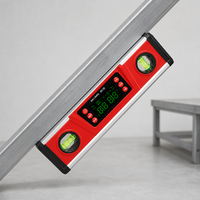 EOUTIL Niveau numérique à affichage LED 10 pouces, magnétique, avec deux bulles, jauge d'angle, ABS+Aluminium, plage de mesure 0-360°, 0.1 DL135