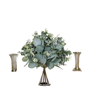 SPR Ins-Style Nordische Eukalyptus-Grünpflanze Wandhängende Vase Apfelblatt Dekorative Blumenarrangements für den Abschluss - Product Image 1