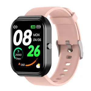 Montre connectée Android CX2 2025 Sport, écran TFT carré, IP67, chargeur sans fil en plastique, gel de silice, moniteur de fréquence cardiaque, unisexe, tactile - Product Image 1