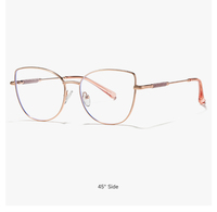 Nouvelle Arrivée 2026 Personnalisable : Montures de Lunettes Anti-Lumière Bleue pour Femmes, Élégantes et Polyvalentes, avec Accents Métalliques et Strass