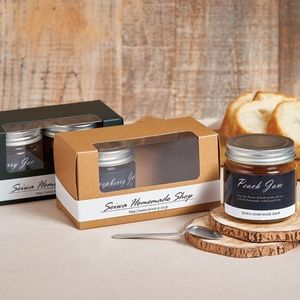 Caja de regalo de cartón rígido de lujo con revestimiento UV de lámina y logotipo personalizado en relieve para tarro/botella de embalaje miel de lujo - Product Image 2