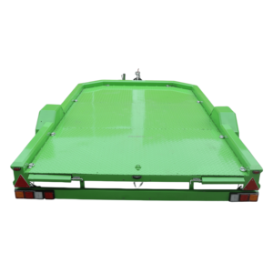 Remolque de Eje Único Verde para Automóviles / Con Rampas de Carga / Plataforma Plana para Transporte de Vehículos - Product Image 3