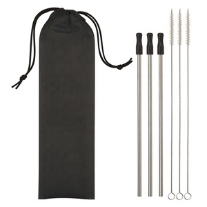 <span class=keywords><strong>3</strong></span> pak Set sedotan minum baja tahan karat promosi dengan Logo kustom & Aksesori Bar warna untuk wisatawan dan hadiah bisnis - Product Image 6