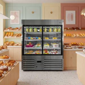 Vitrina Refrigerada Vertical Personalizada para Pasteles, Gabinete de Conservación de Múltiples Niveles para Panaderías de Alta Gama - Product Image 4