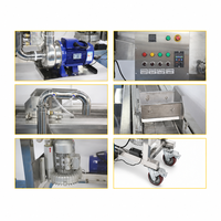 Commerciële chocolade-deposiet-, enrober- en coatingmachine met spuitfunctie, 380V, roestvrijstalen transportband, elektrisch, voor biscuit, snoep en fruit.