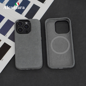 <span class=keywords><strong>Coque</strong></span> de téléphone <span class=keywords><strong>Iphone</strong></span> 16 <span class=keywords><strong>Pro</strong></span> <span class=keywords><strong>Max</strong></span> Premium <span class=keywords><strong>en</strong></span> Alcantara italien, entièrement enveloppée, estampage à chaud <span class=keywords><strong>en</strong></span> cuivre, aimant puissant, prix d'usine - Product Image 2