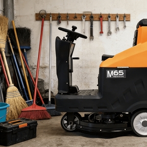 Autolaveuse autoportée pour le <span class=keywords><strong>nettoyage</strong></span> des tapis, équipement de <span class=keywords><strong>nettoyage</strong></span> alimenté par batterie 24V 100Ah Trapeador - Product Image 1