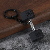 Porte-clés Série Fitness Créative, Breloque haltère et disque de musculation, Pendentif pour sac à dos