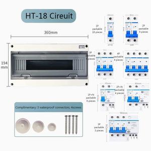กล่องจ่ายไฟฟ้าพลาสติก ABS กันน้ำสำหรับภายนอกอาคาร HT18 ระดับการป้องกัน IP65 กล่องหุ้มอุปกรณ์อิเล็กทรอนิกส์ - Product Image 6